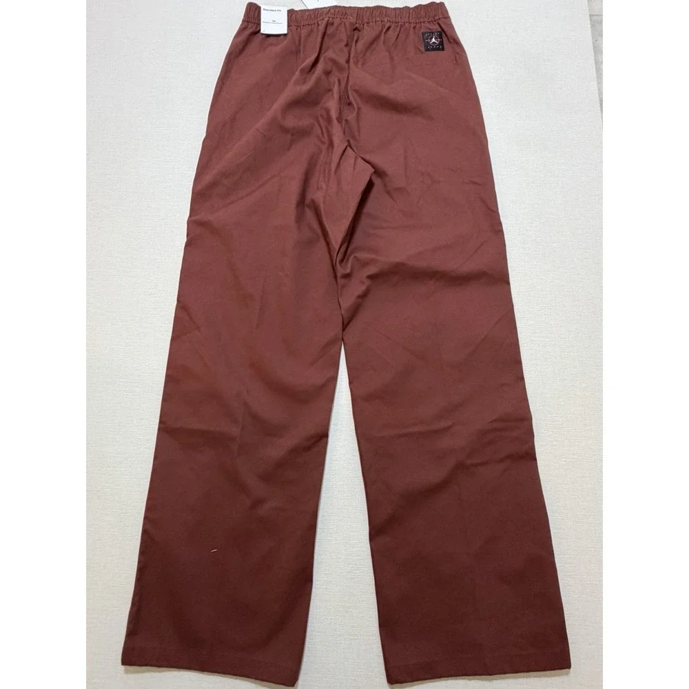 Nike Jordan Essentials Woven Drawstring Pants HF9329-231 Burgundy Men Size M